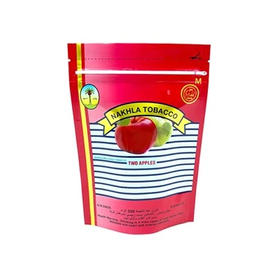 Levné Custom Middle East Prázdné červené 250gr 500gr Dvě jablka NAKHLA Tabák Smoking Stand Up Doypack Pouzdro